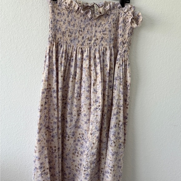 Floral Dress in Cream and Purple - Picture 7 of 10
